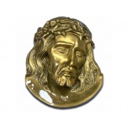 Obličej Ježíše 17 cm, zlatá